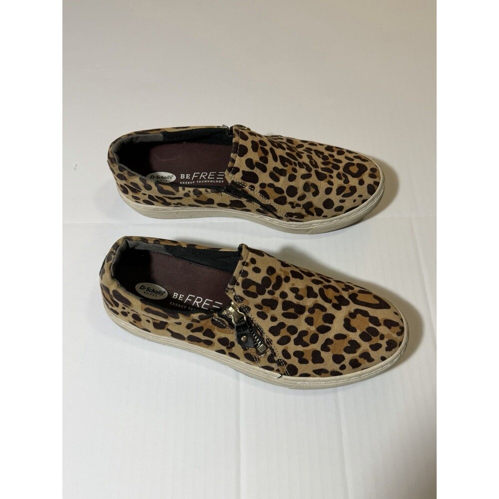 Dr. Scholl’s Be Free Leopard Print Slip On Sneakers Women’s Size 6.5 Memory Foam - Picture 4 of 7